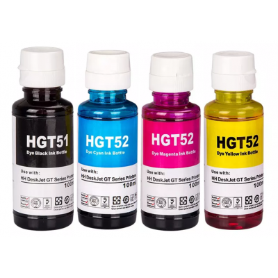 1 Full Set 4τεμ. Συμβατά Μελάνια HP GT51 / GT52 / GT53  (3YP61AE) (M0H57AE)