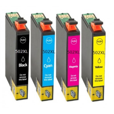 Συμβατά μελάνια 1 σετ T502XL 502XL 4τεμ.
