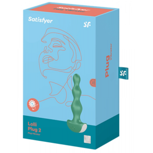 SATISFYER LOLLI PLUG 2 PLUG VIBRATOR - GREEN