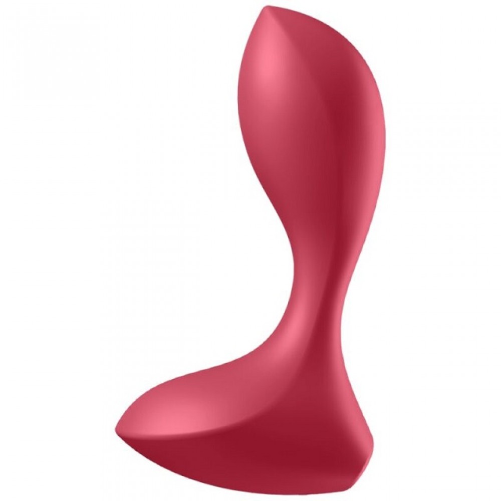 SATISFYER BACKDOOR LOVER VIBRATING PLUG - RED