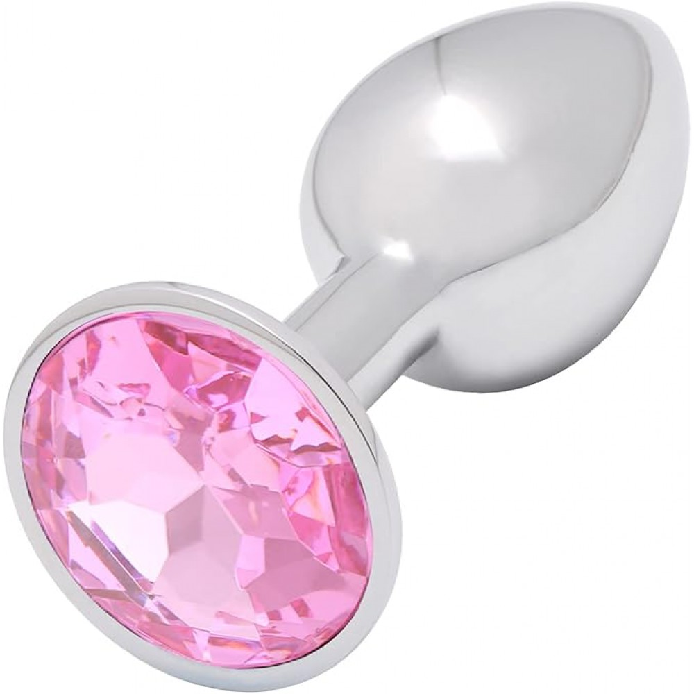 Abc-Toys Anal Plug, Πρωκτική Σφήνα, Round Shape, Pink, Small Size