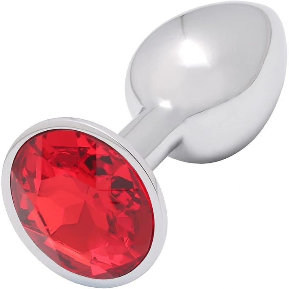 Abc-Toys Anal Plug, Πρωκτική Σφήνα, Round Shape, Red, Small Size