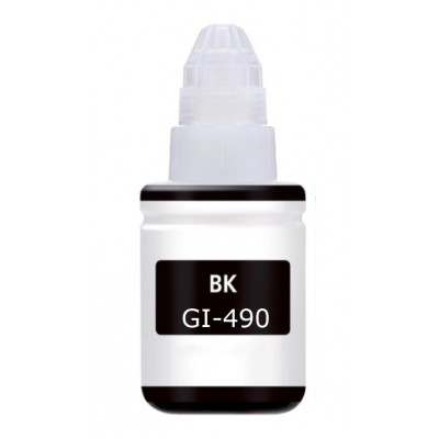 Συμβατό Μελάνι Canon GI-490 GI490 Black 0663C001 / GI490BK