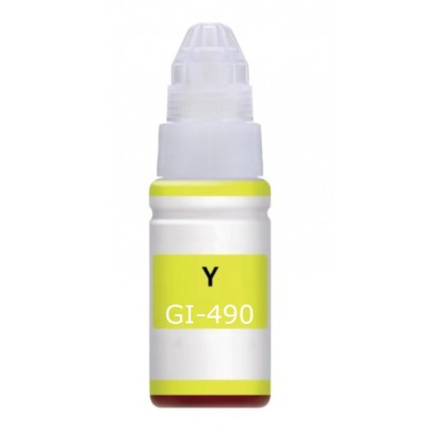 Συμβατό Μελάνι Canon GI-490 GI490 Yellow 0666C001 / GI490Y