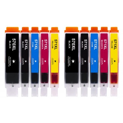 Συμβατά μελάνια 2σετ PGI570XL / CLI571XL PGI570XL / CLI571XLPGI-570XL / CLI-571XL 10τεμ.