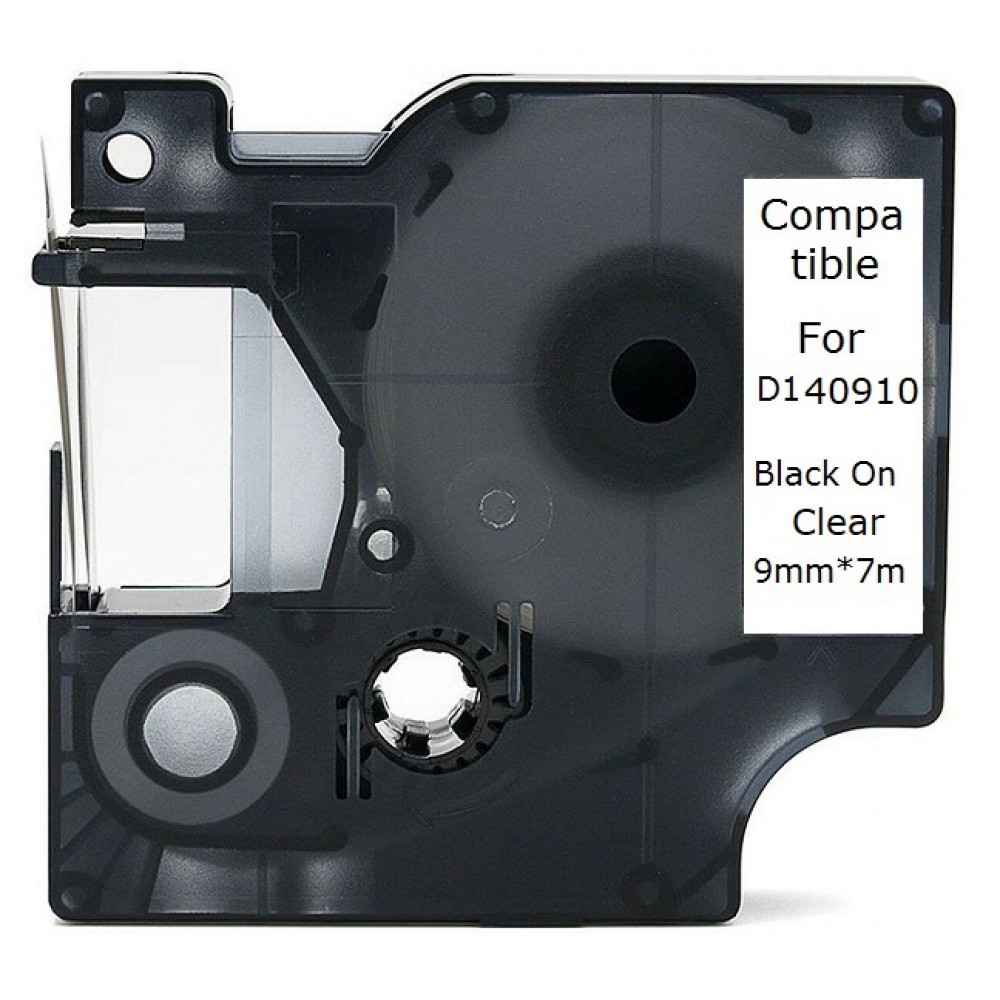 Ταινία Ετικετογράφου Συμβατή Dymo D1 40910 Black On Clear  9mm*7m