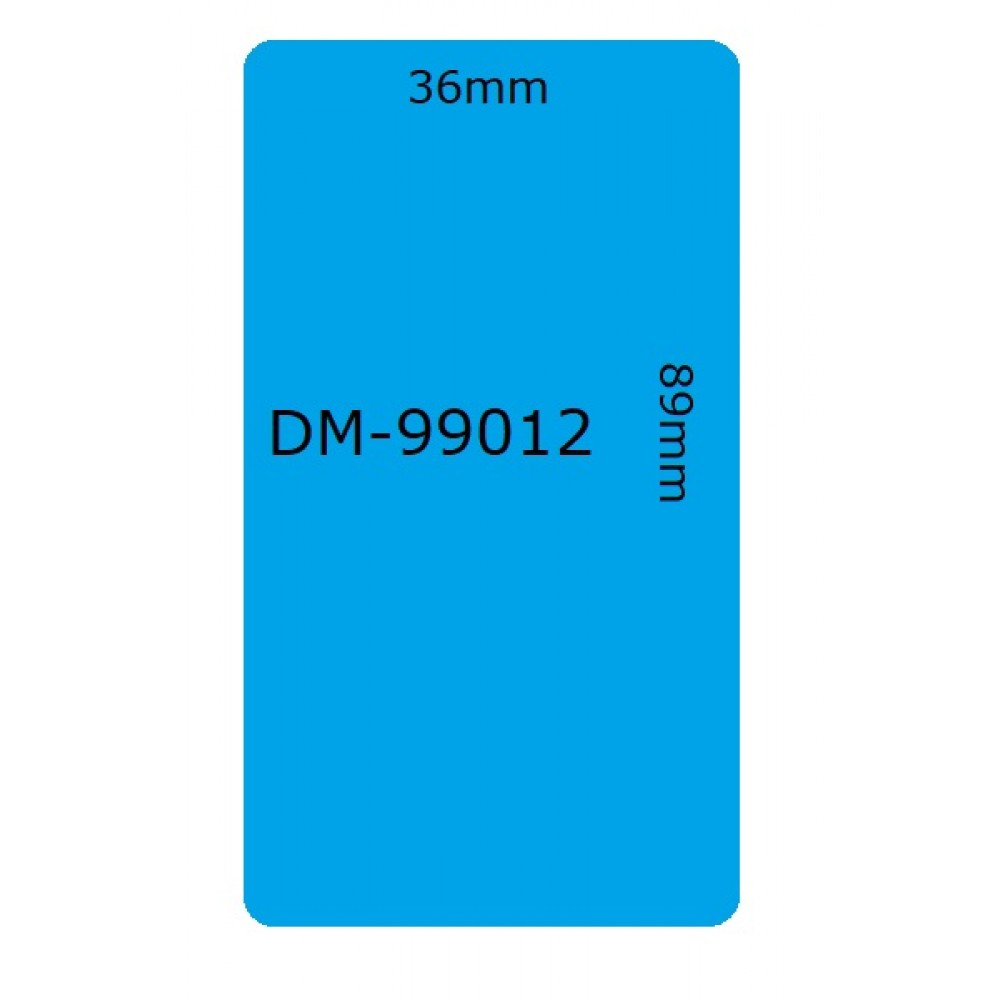 Ετικέτες Γενικής Χρήσης Συμβατή  Dymo Μπλέ 99012 28mmX89mm 260τεμ.