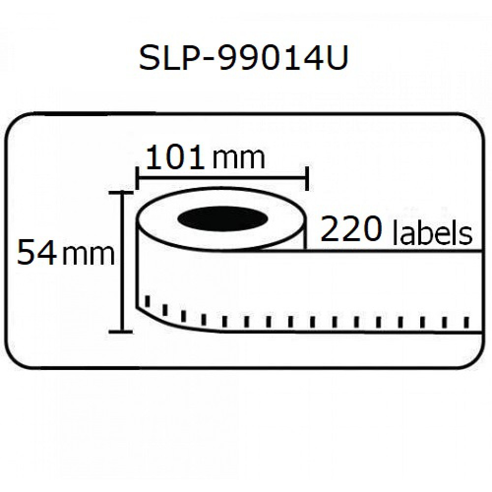 Ετικέτες Γενικής Χρήσης Συμβατή  Dymo SLP 99014U 54mmX101mm 220τεμ.