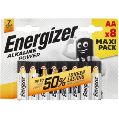 Αλκαλικές Μπαταρίες AA Energizer Alkaline Power Batteries 8τεμ.