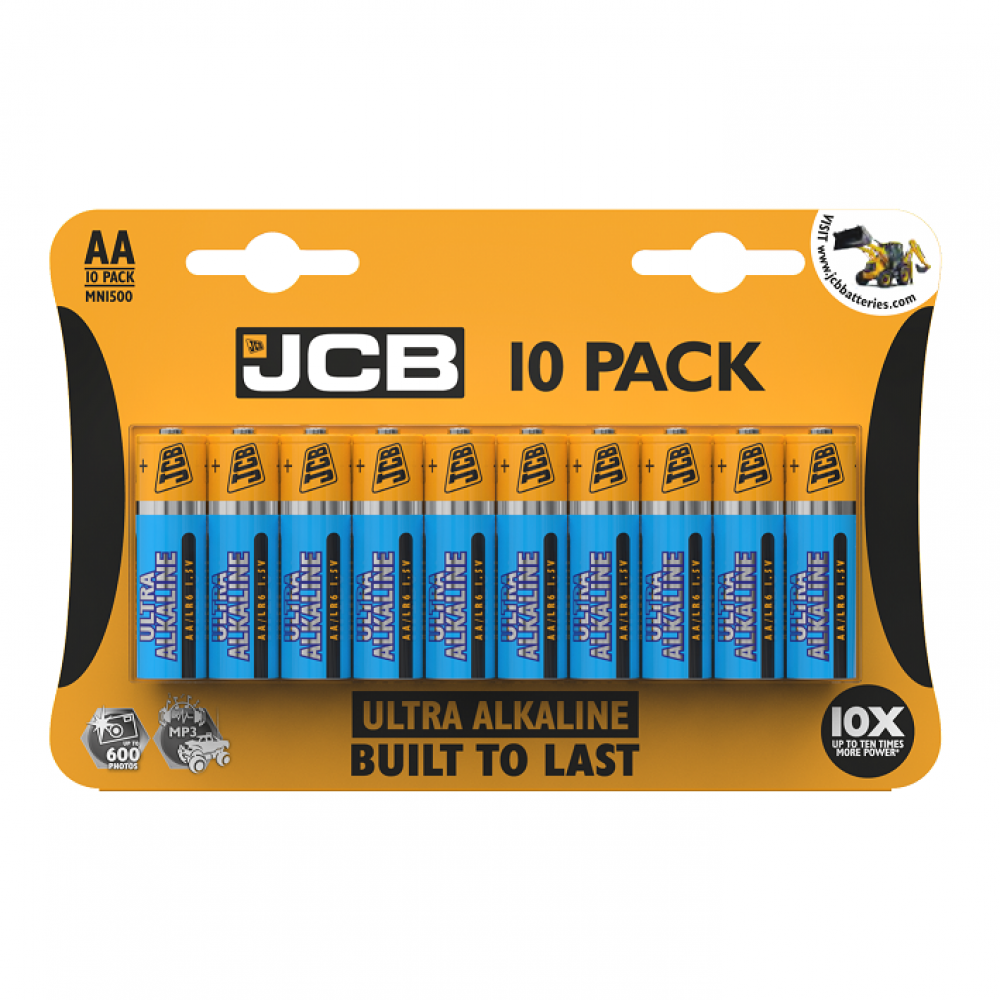 Αλκαλικές Μπαταρίες JCB AA Ultra Alkaline, 10τεμ.   