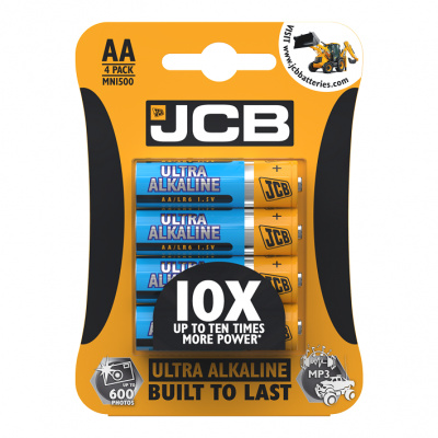 Αλκαλικές Μπαταρίες JCB AA Ultra Alkaline, 4τεμ.   