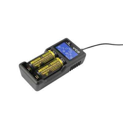 Xtar VC2 - Charger for Li-Ion batteries 3.6V - 3.7V incl. USB cable
