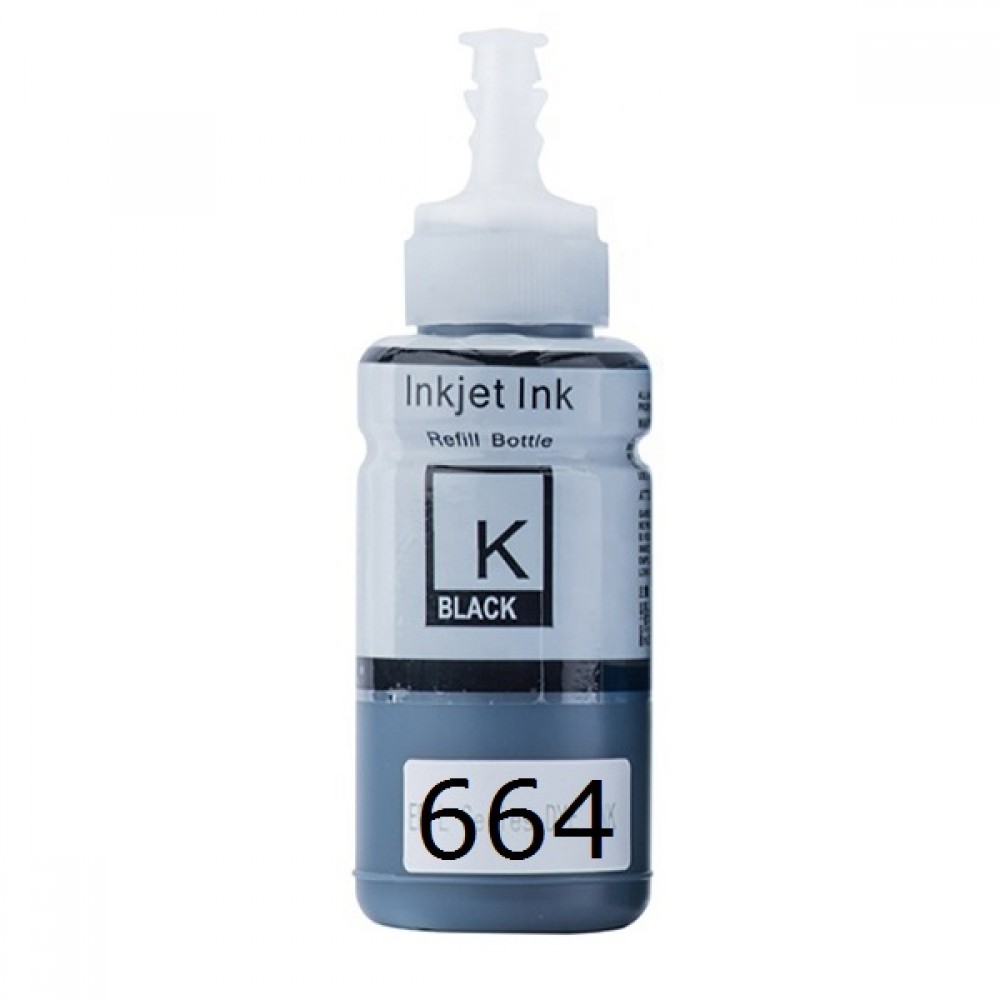 Συμβατό μελάνι T664 Black 1τεμ.