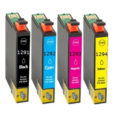 Συμβατά μελάνια 1set T1291 4τεμ.