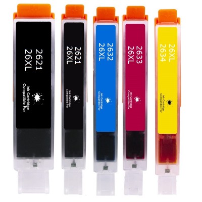 Συμβατά μελάνια 1set T26XL T2621 5τεμ.