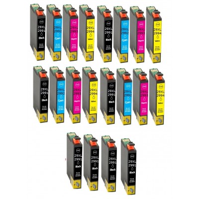 Συμβατά μελάνια 4set+4μαύρα T29xl T2991 20τεμ.