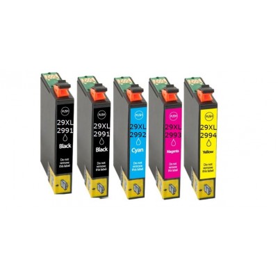 Συμβατά μελάνια 1set+1μαύρο T29xl T2991 5τεμ.