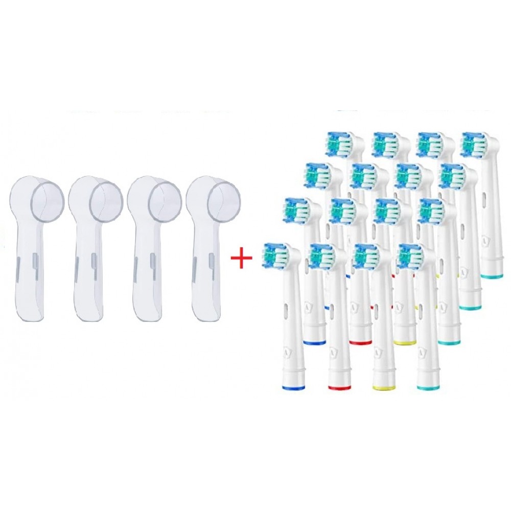 Συμβατά ανταλλακτικά για Oral B 16τεμ μαζί με καπάκια
