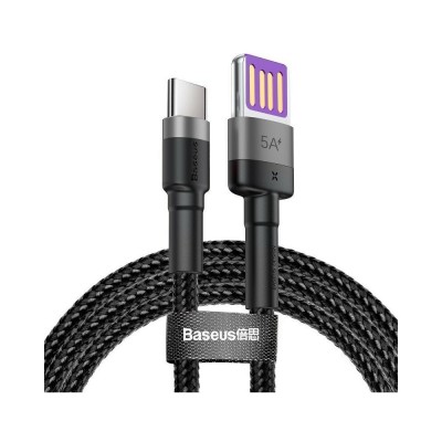 Baseus Cafule cable USB Type C SuperCharge 40W Quick Charge 3.0 QC 3.0 1m gray-black
