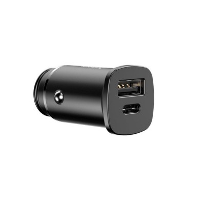 CAR CHARGER BASEUS SQUARE PPS QC4.0 / PD3.0 5A 30W BLACK