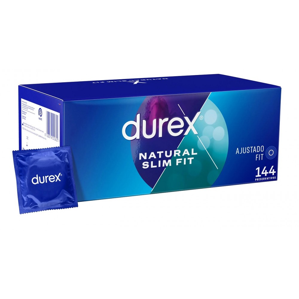 Durex Natural Slim Fit 144 pcs  (πρών Durex Basic)