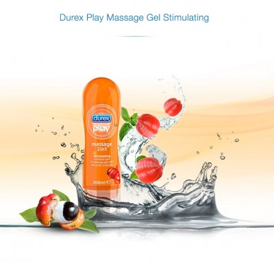 Durex Play Massage 2in1 Λιπαντικό Gel Guarana 200ml