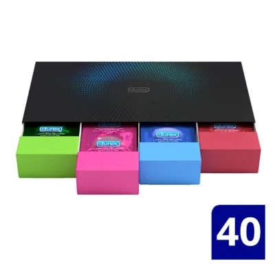 Durex Fun SupriseMe of 40pcs Variety Box, Gift Box