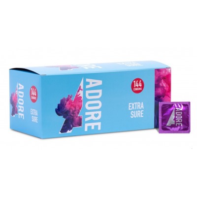 Pasante Προφυλακτικά Adore Extra Sure 144τμχ